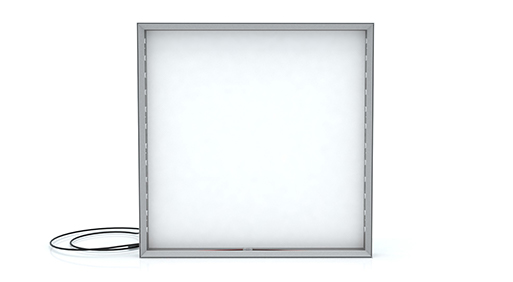 Caisson lumineux avec toile tendu éclairée