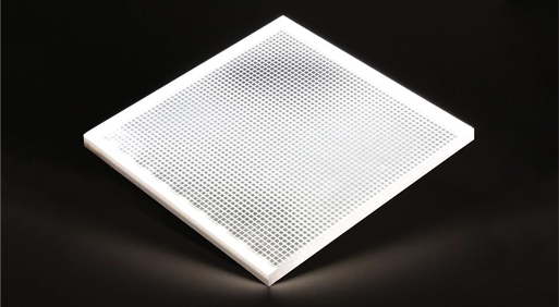 caisson extra plat dalle methacrylate led pixel eclairage numerique