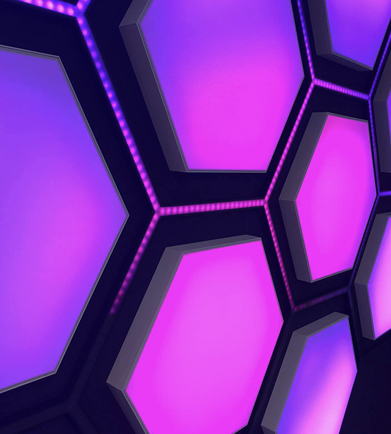 caisson lumineux led pixel éclairage dynamique numérique