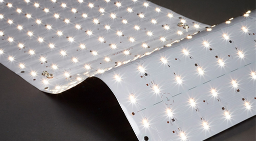 Caisson lumineux avec éclairage led et toile tendue translucide