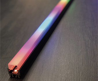 profilé aluminum led numérique éclairage dynamique rgbw
