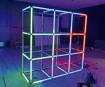 led numérique programmation éclairage digital pixel rgbw